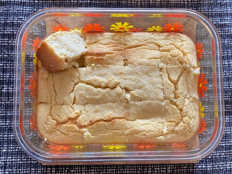 袋で混ぜて超簡単☆米粉と生おからのケーキ